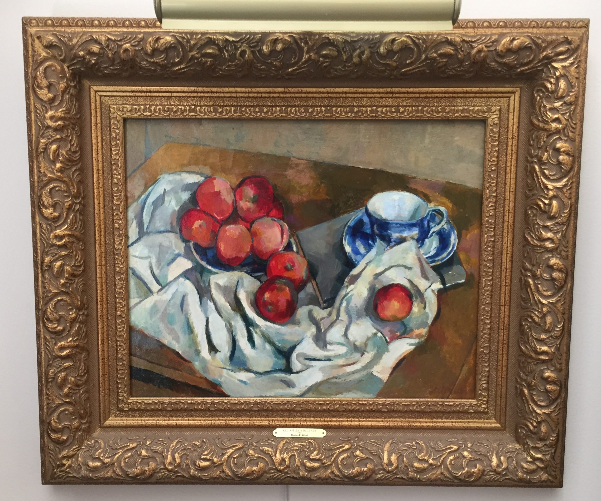 Chicago Artist, Stanley Mitruk, Apples, oil painting